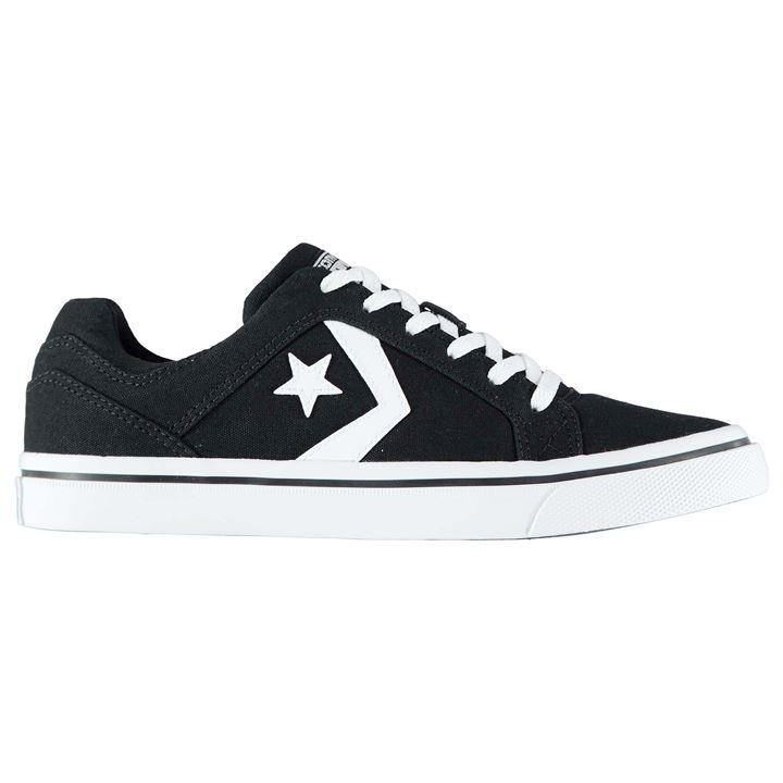 Converse Distrito Canvas Low Trainers Black/White AI9454